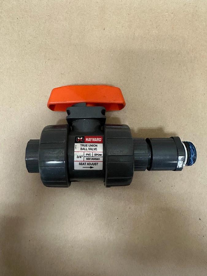 Used Hayward 3/4” True Union Ball Valve
