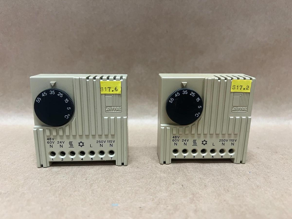 Used Rittal SK 3110 Temperature Controller S17.6, S17.2, 10(4)A, 250V, Max 30W (2)