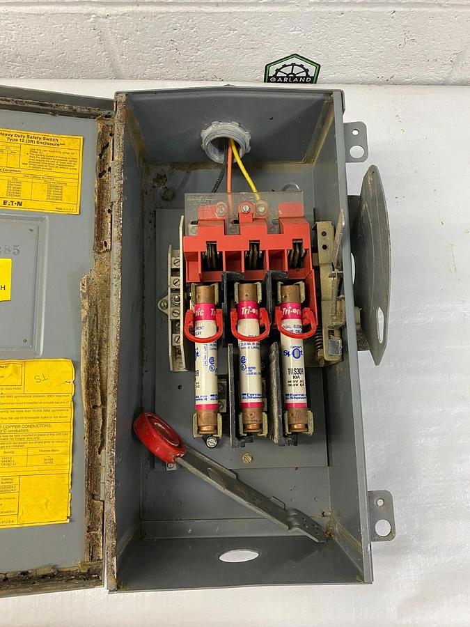 Used Cutler-Hammer DH361NDK 30 Amp Heavy Duty Safety Switch 277/480 600V 4 Wire