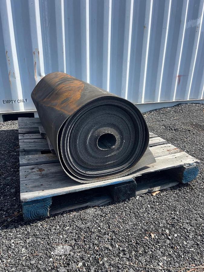 Used Conveyor Belt W:50.5” L: 135’ Rough Top 2 Ply