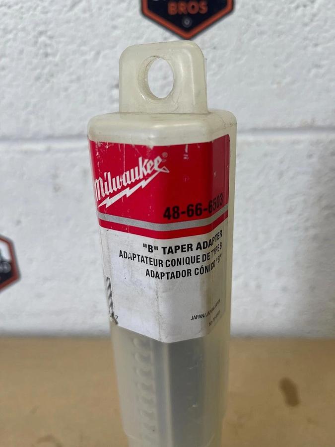 Milwaukee 48-66-6503 “B” Taper Adapter, Hammer Drill Bit Adapter