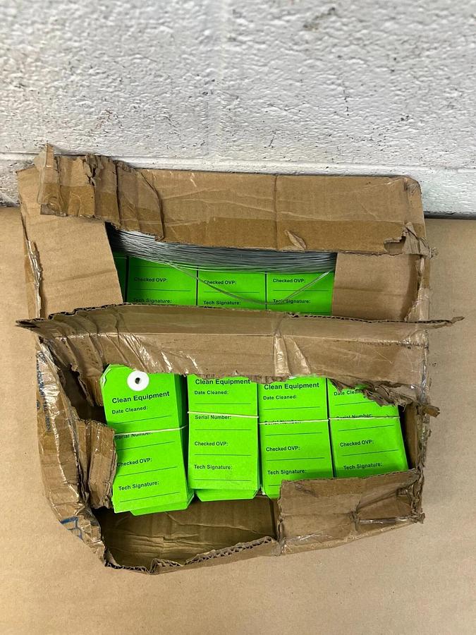 LK TCEG “Clean Equipment” Tag Green (500 pcs)