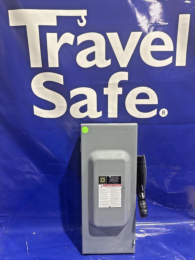 Used General Electric TH3363, 100 Amps, 600 Volts, Heavy Duty Safety Switch