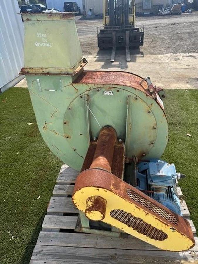 Used Italsime VC 680 RDS/9B CW Upblast Blower w/ Siemens 15Hp Motor @ 1760 RPM, 575V