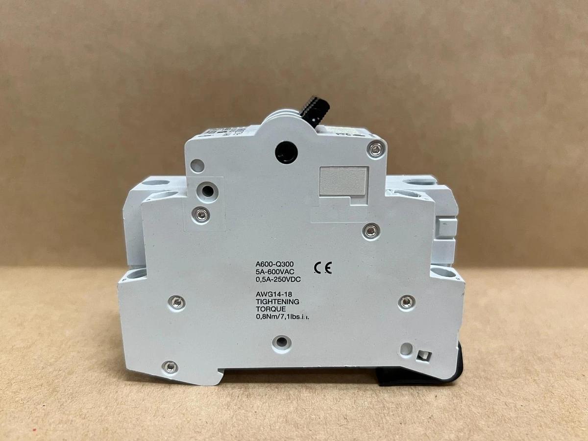 Used Moeller FAZN B6 6A Miniature Circuit Breaker w/ Aux. Contact Block - Lot of 7