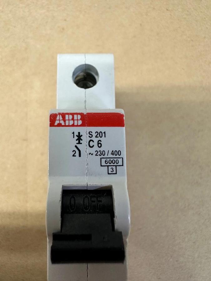 ABB Circuit Breakers S201C4, S201C6 (Lot of 2)