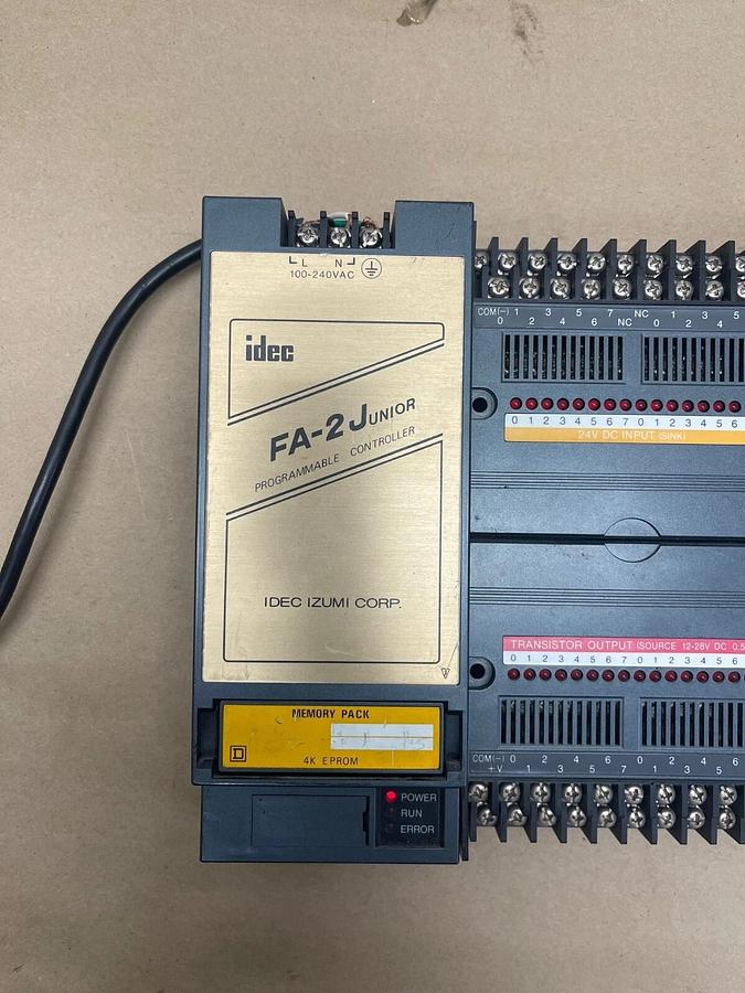 Used Idec PF2J-CPU1EU, FA-2J Programmable Controller 100-240VAC 50/60Hz