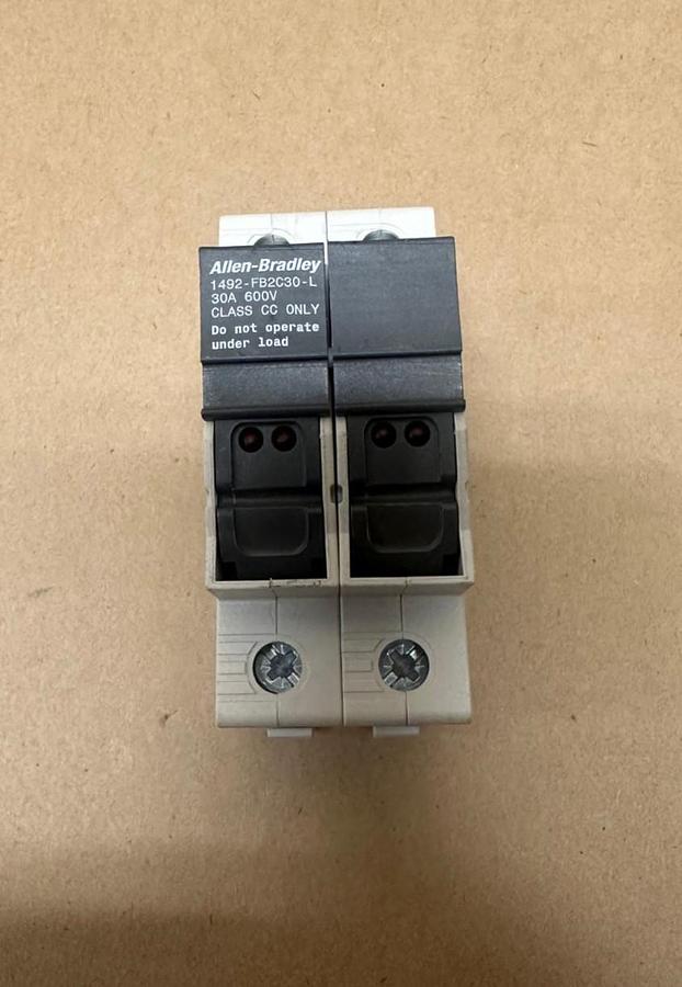 Used Allen Bradley 1492-FB2C30-L 30A, 600V Fuse Holder