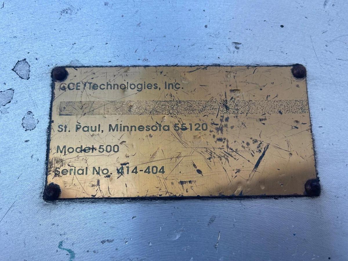 Used Aveka CCE Technologies Model 500 Centrifugal Air Classifier 414-404, 10HP Motor