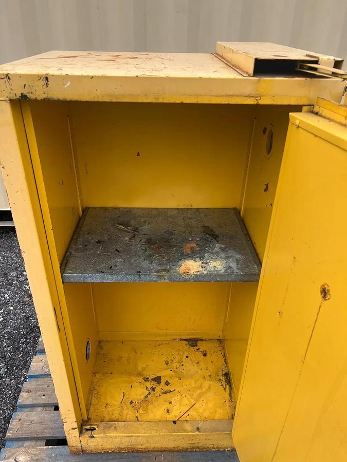 Used SE-CUR-ALL NFPA Code 30 Safety Storage Cabinet for Flammable Liquids