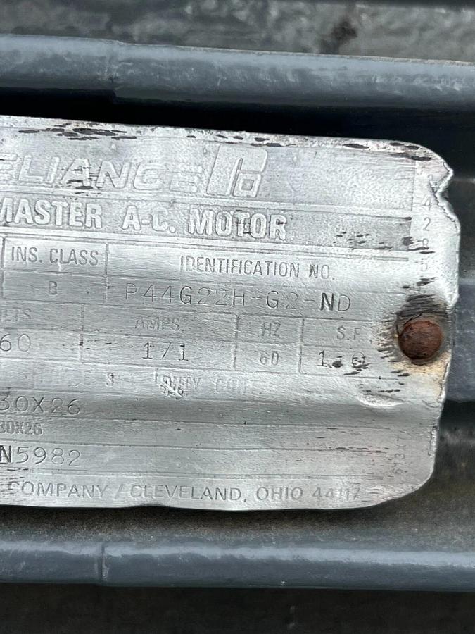 Used Reliance P44G22H-G2-ND Duty Master AC Motor, Type P, 150HP 1780RPM 460V 171A