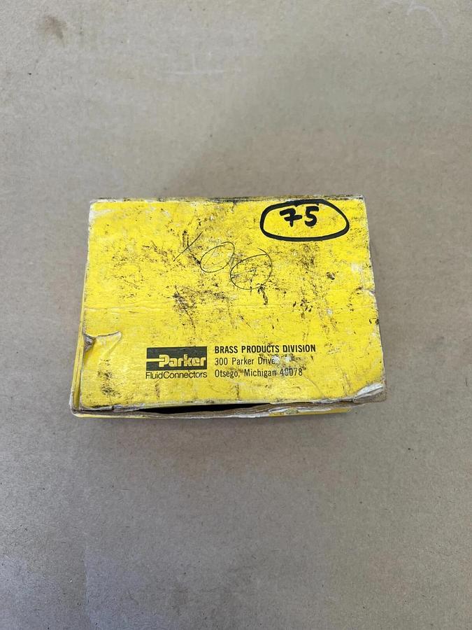 Parker 61P-6 3/8” Brass Poly-Tite Nut + Sleeve Fitting (includes 75 pcs)