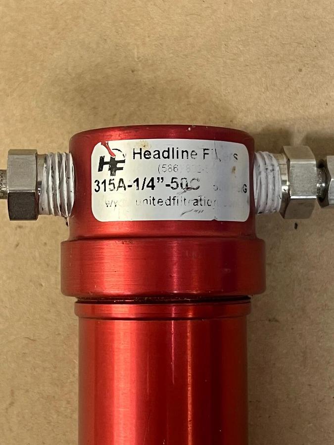 Used Headline Filters 315A-1/4”-50C Coalescing Filter