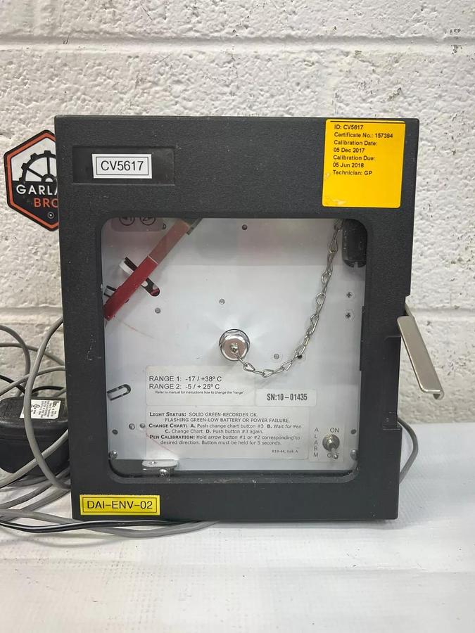 Used Cobex DAI-ENV-02 Temperature Chart Recorder