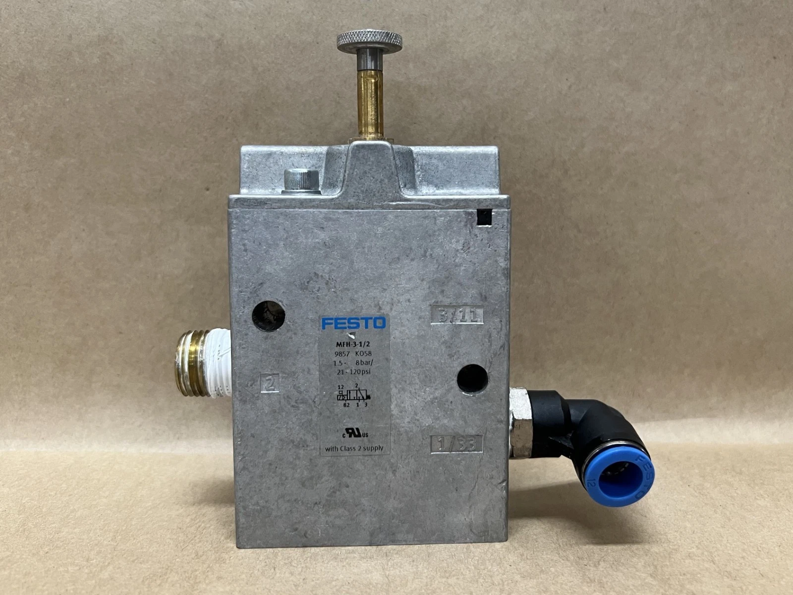 Used Festo MFH-3-1/2 Solenoid Valve