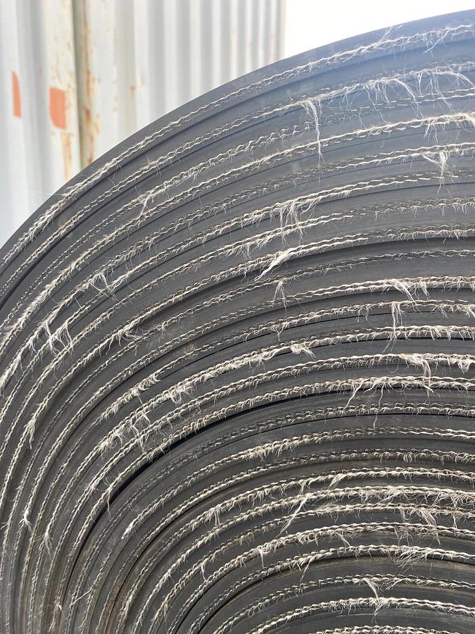 Used Conveyor Belt 60” Width, Smooth Top, Poly/Nylon, 2 Ply, 190 Ft Length