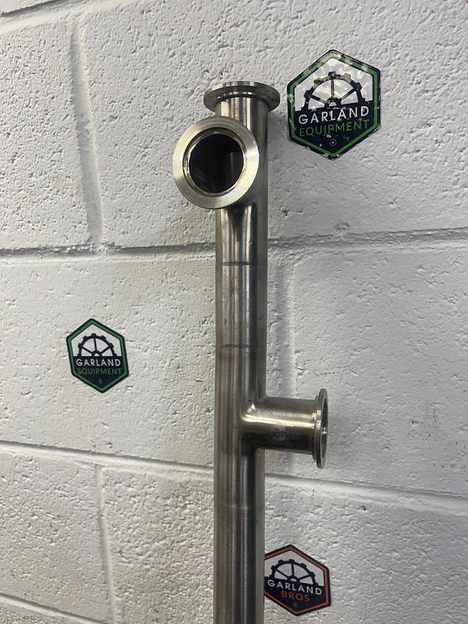 Used M Braun 304 Stainless Steel Sanitary Pipe w/ KF40 Flange 8003752