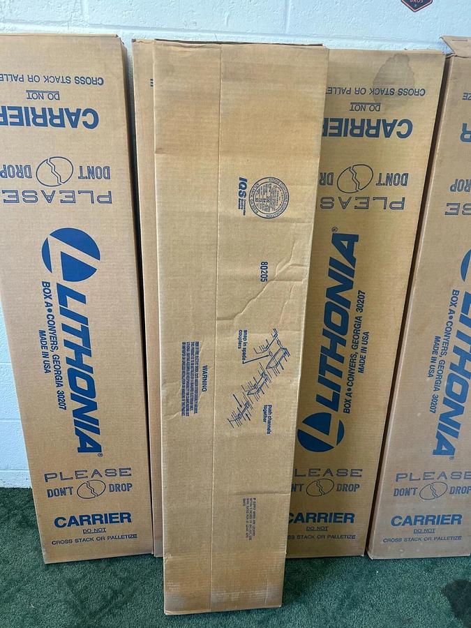 Used Lithonia Lighting DLB48 Diffuser Only, Low Profile Wrap Around, 4' - Lot of 5