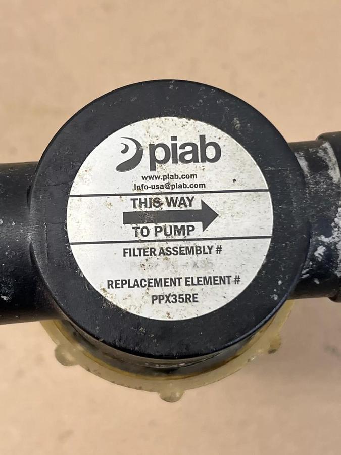 Used Piab PPX35RE Filter Assembly