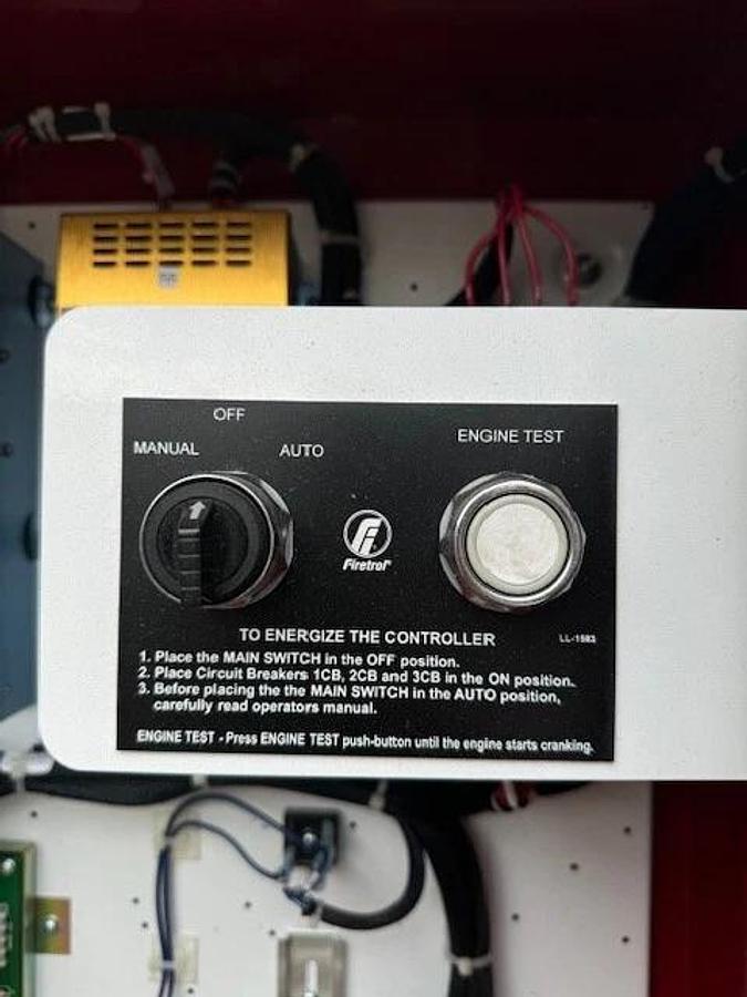 Used Clarke’s JW6HUF60 Stationary Fire Pump Engine Driver w/ Firetrol Controller