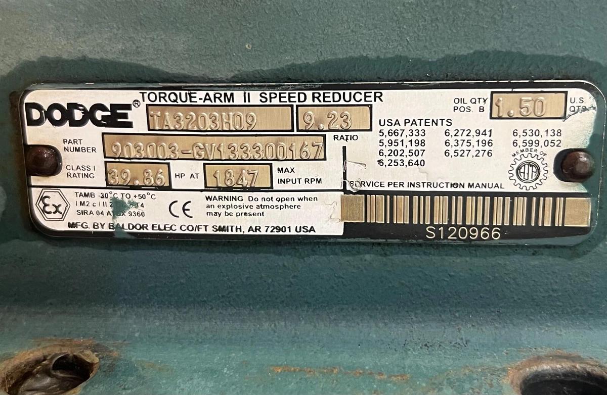 Used Dodge TA3203H09 Torque-Arm II Speed Reducer