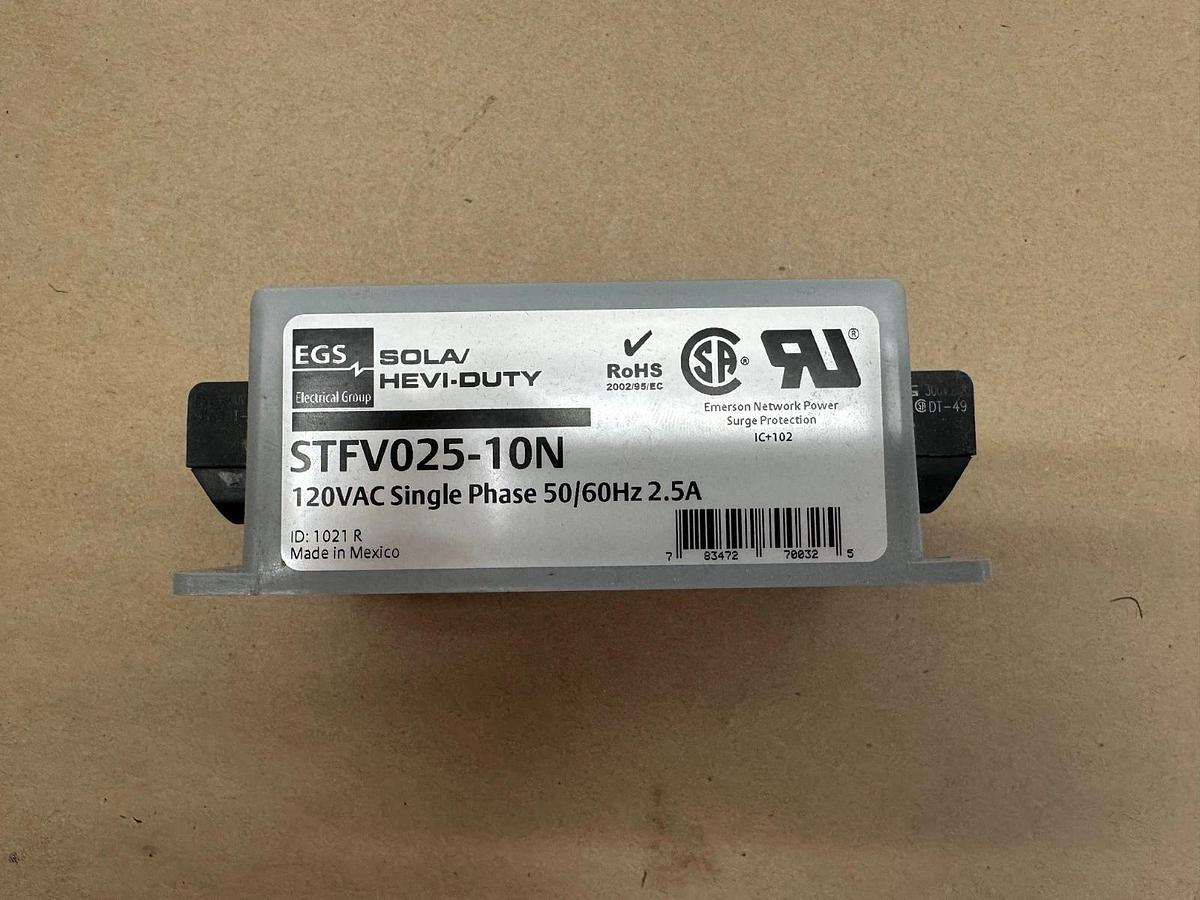 Used EGS Sola/Hevi-Duty STFV025-10N Surge Suppressor 120VAC 1Ph 50/60Hz 2.5A  *NEW*