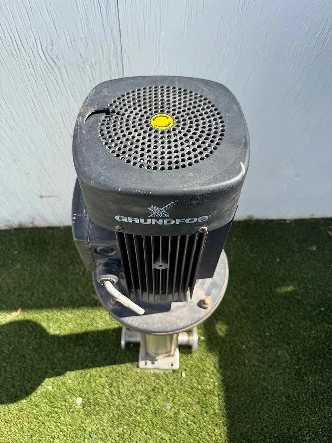Used Grundfos CRN 4-160/14 A-F-G-AWWK 7.5Hp @ 3500RPM Booster Pump, 31GPM, 14 Stages