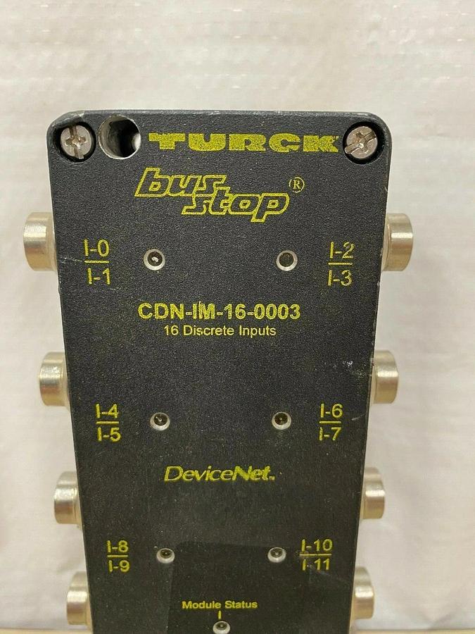Used Turck CDN-IM-16-0003 Bus Stop, 16 Discrete Inputs