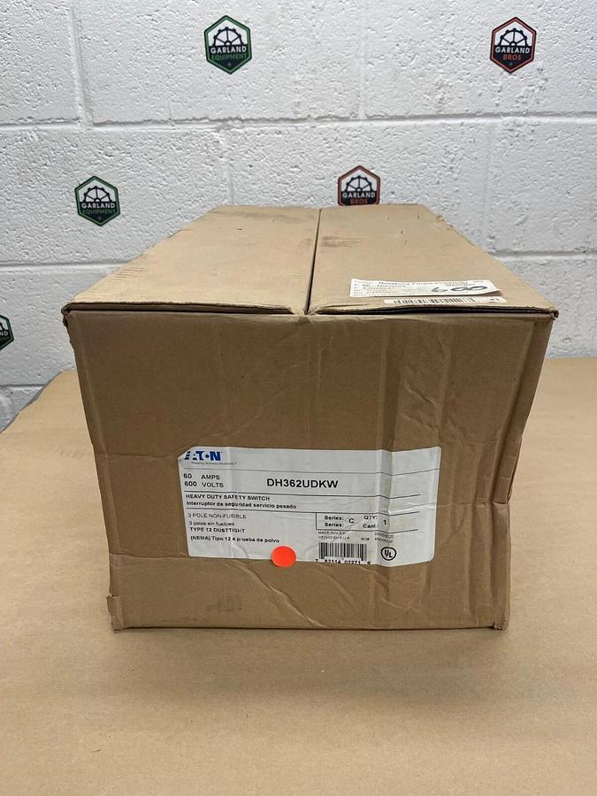 Eaton DH362UDKW Windowed Heavy Duty Safety Switch 3-Pole Non-Fusible Ser C 60A