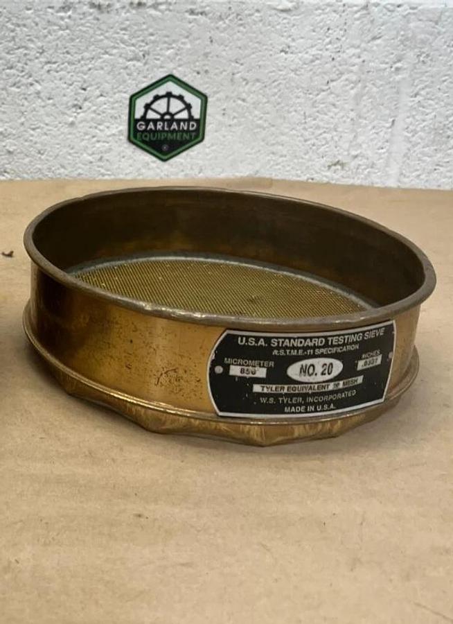 Used W.S.Tyler No. 20 Micrometer 850, U.S.A. Standard Testing Sieve