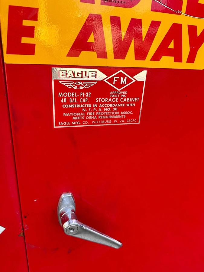 Used Eagle - PI-32 - 40 Gallon Combustibles Storage Cabinet