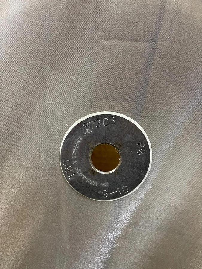 Used Stainless Steel 24” Mesh for Vibratory Screener, 88 microns, w/ 1” Center Hole