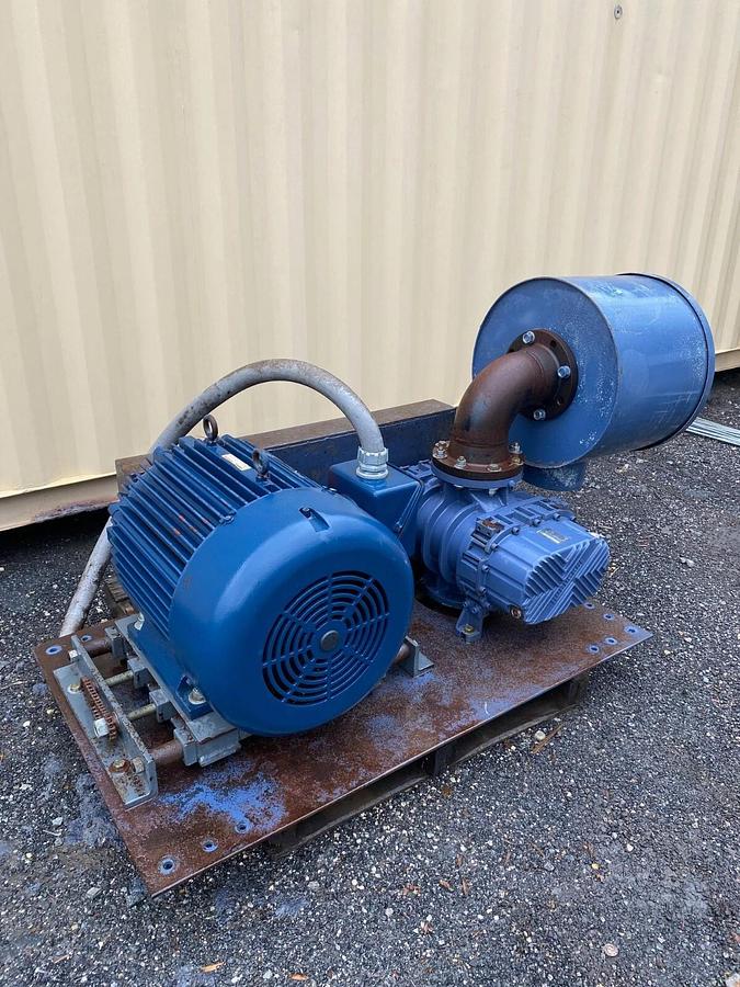Used Robuschi RBS 85/V-UNI/ANSI Blower Package Marathon 100HP Motor HVM405TSTFS4001BT