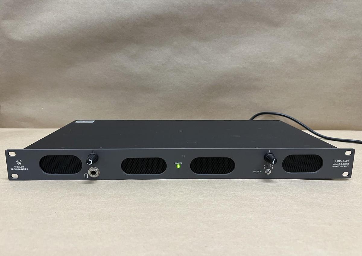 Used Wohler Technologies AMP1A-4S Analog Audio Monitor Panel (Missing Knob)