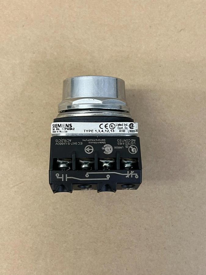 Used Siemens 52PA8A2 Type 1,3,4,12 and 13 Heavy Duty Push Button