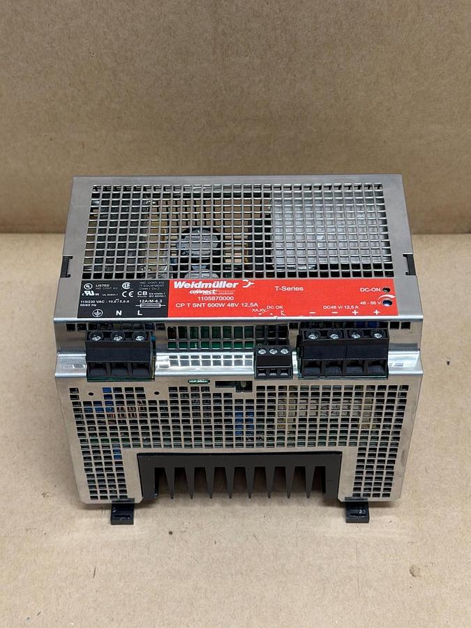 Used Weidmuller CP-T-SNT T-Series 600W, 48V, 12.5A