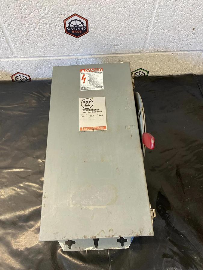 Used Westinghouse RHFN362 Safety Switch 3R Enclosure Rainproof 60 Amp/600V
