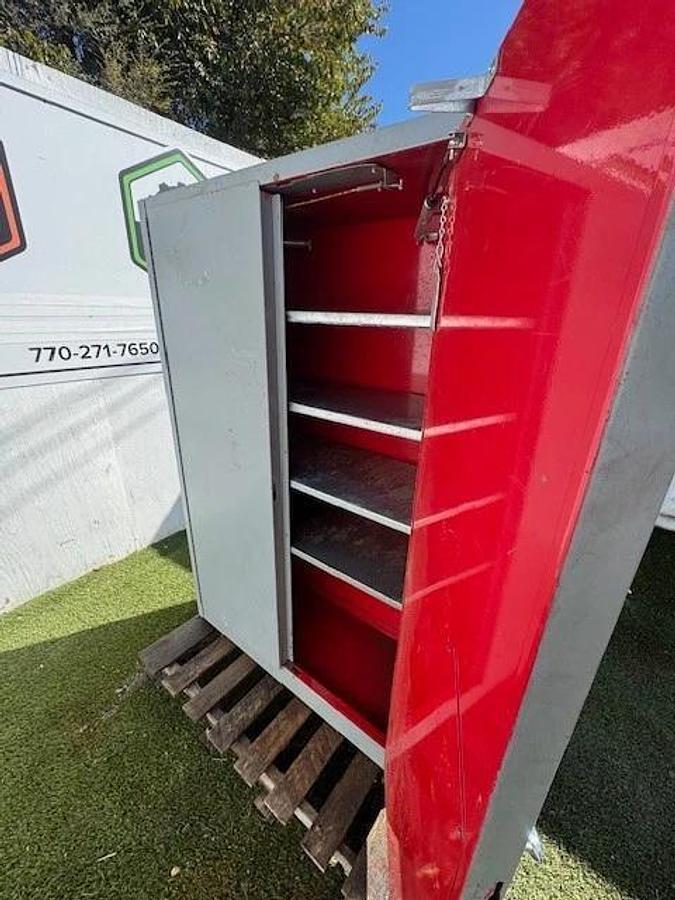 Used Containment Industrial Cabinet 2-Door, 4-Shelf Cabinet, W:40” D:16” H:62”