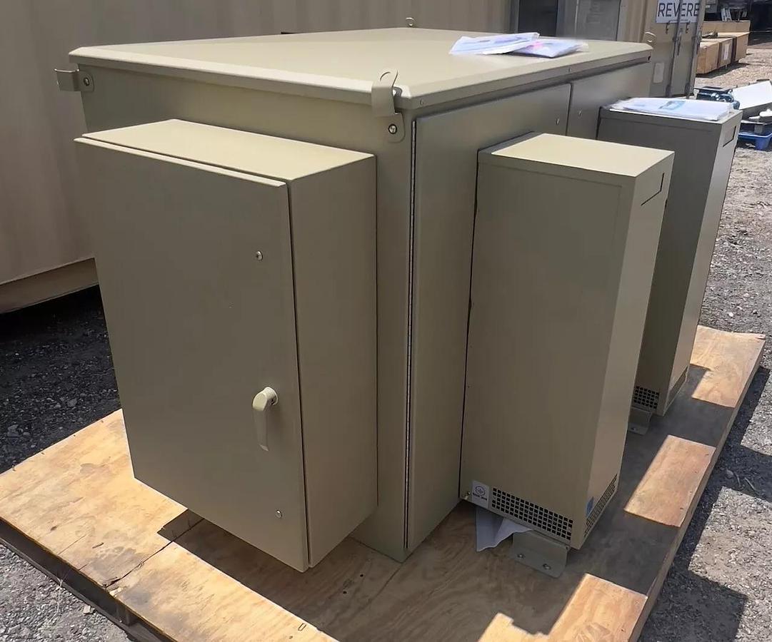 Used American Products- AP FREEDOM AM47F-6042-48RU-ENV Outdoor Telecom Cabinet