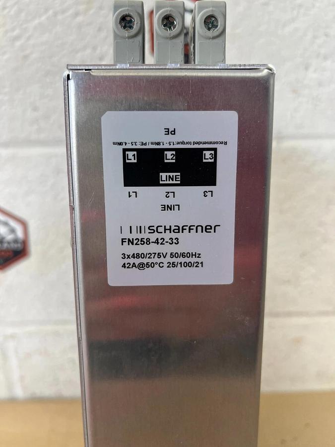 Used Schaffner FN258-42-33 Power Supply Module 3x480/275V