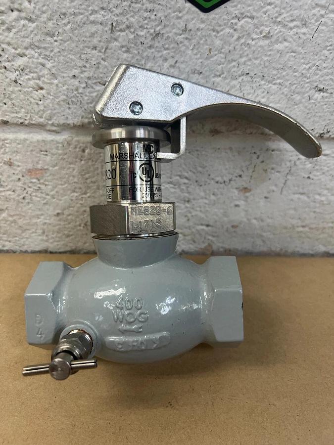 Used MEC ME820 Shut-Off Valve, 400 WOG Heavy Duty Quick Acting Globe Valve