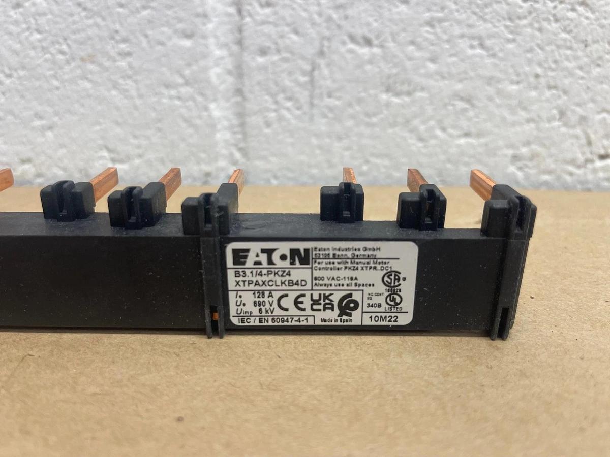 Used Eaton XTPAXCLKB4D, 3 Phase Commoning Link, B3.1/4-PKZ4 *NEW*