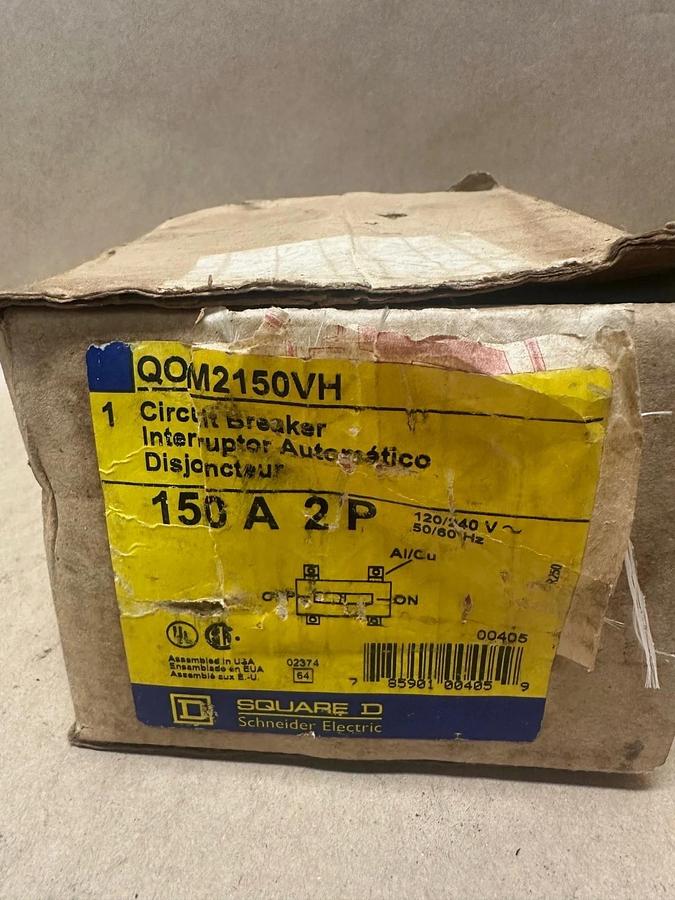 Square D QOM2150VH Circuit Breaker 150A *NEW*
