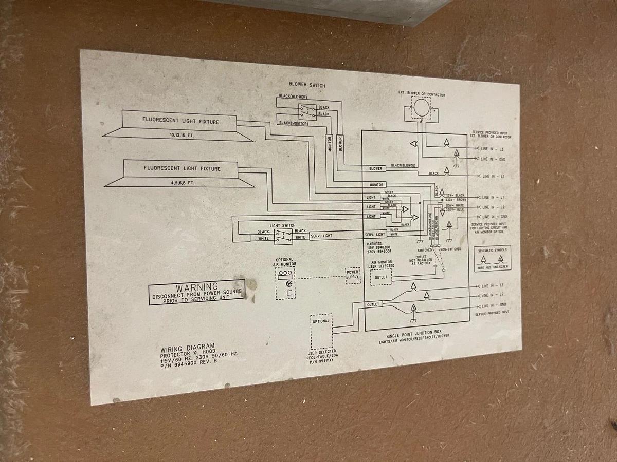 Used LabConco 10050000010814 Laboratory Fume Hood w/ Bench Top