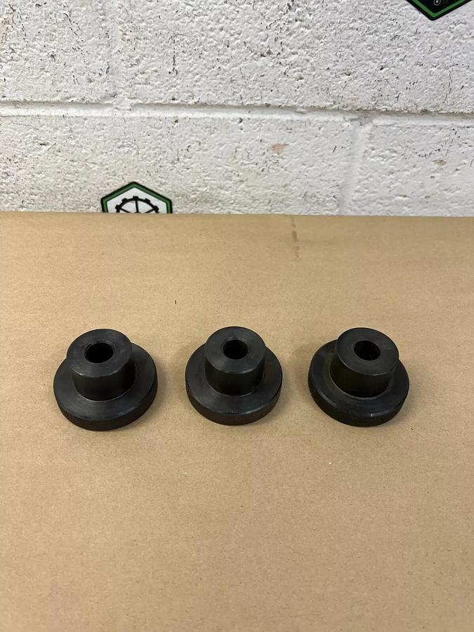 Used MSC Industrial Gibraltar Head Knurled Knob 2” - Lot of 3 - 5/8" Bore