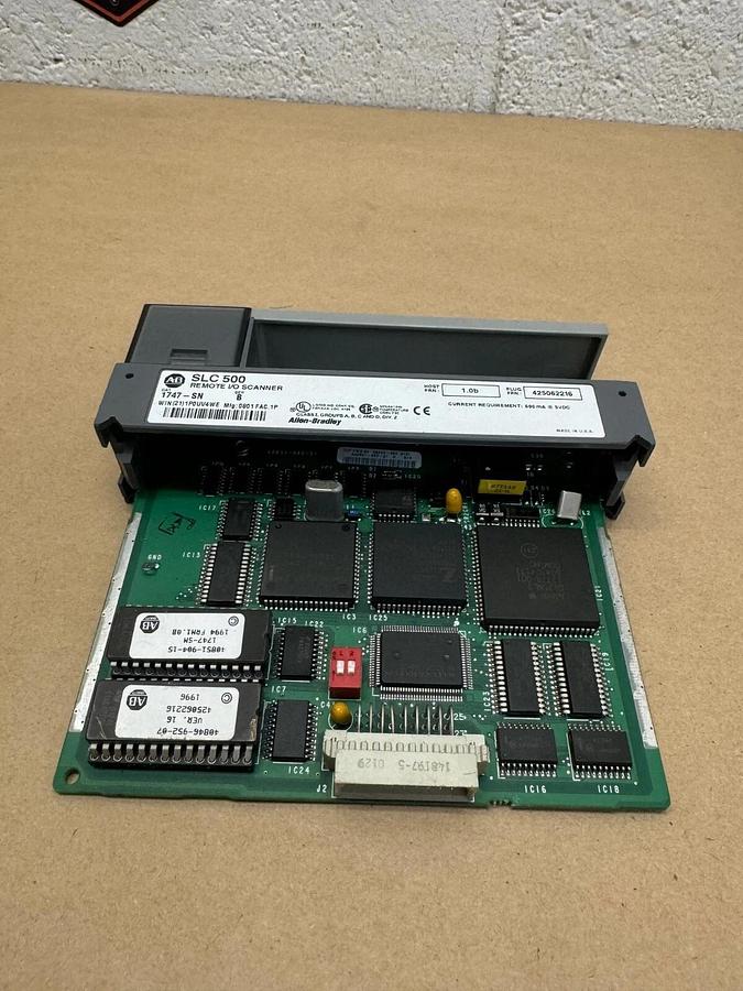 Used Allen Bradley 1747-SN Remote I/O Scanner SLC 500