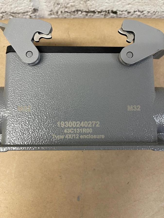 Used Harting 19300240272 Surface Mount Housing, M32, Type 4X/12 Enclosure