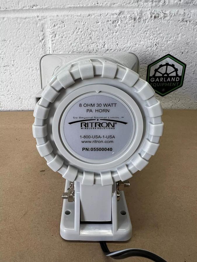 Used Ritron 05500040 30W Speaker Horn, w/ RCA Phono Plug