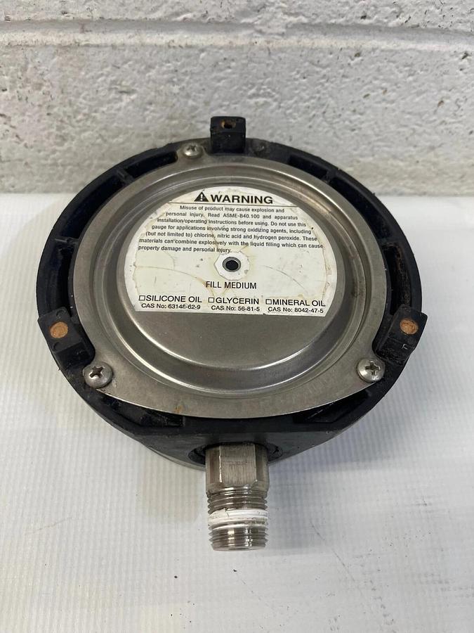 Used USC Tube 316LSST, Conn 316LSST, Solfrunt 0-100 Pressure Gauge