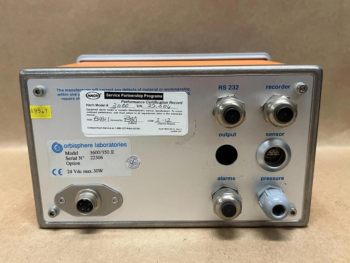 Used Orbisphere Laboratories 3600/350.E Analyzer No Key